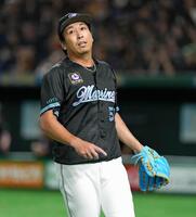　９回、村林に勝ち越し犠飛を許した益田