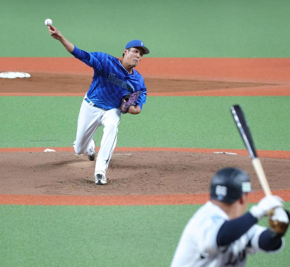 　イースタン・西武戦に登板し力投する藤浪（撮影・西岡正）