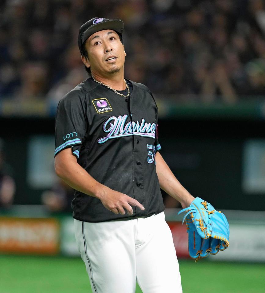 　９回、村林に勝ち越し犠飛を許した益田