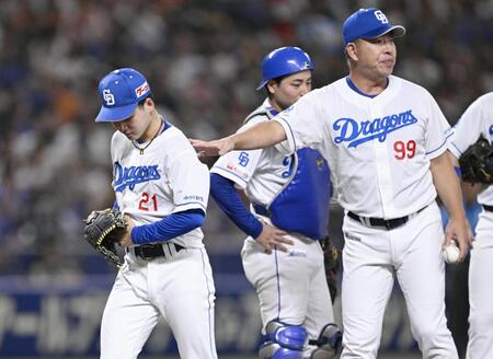 中日・金丸　ベンチで涙　自己ワースト６失点ＫＯ「粘りきれなかったことが反省」またも初星お預け