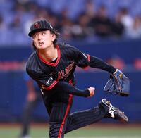 　先発し力投する寺西（撮影・山口登）