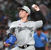 　西武打線に立ち向かう小島（撮影・佐藤厚）