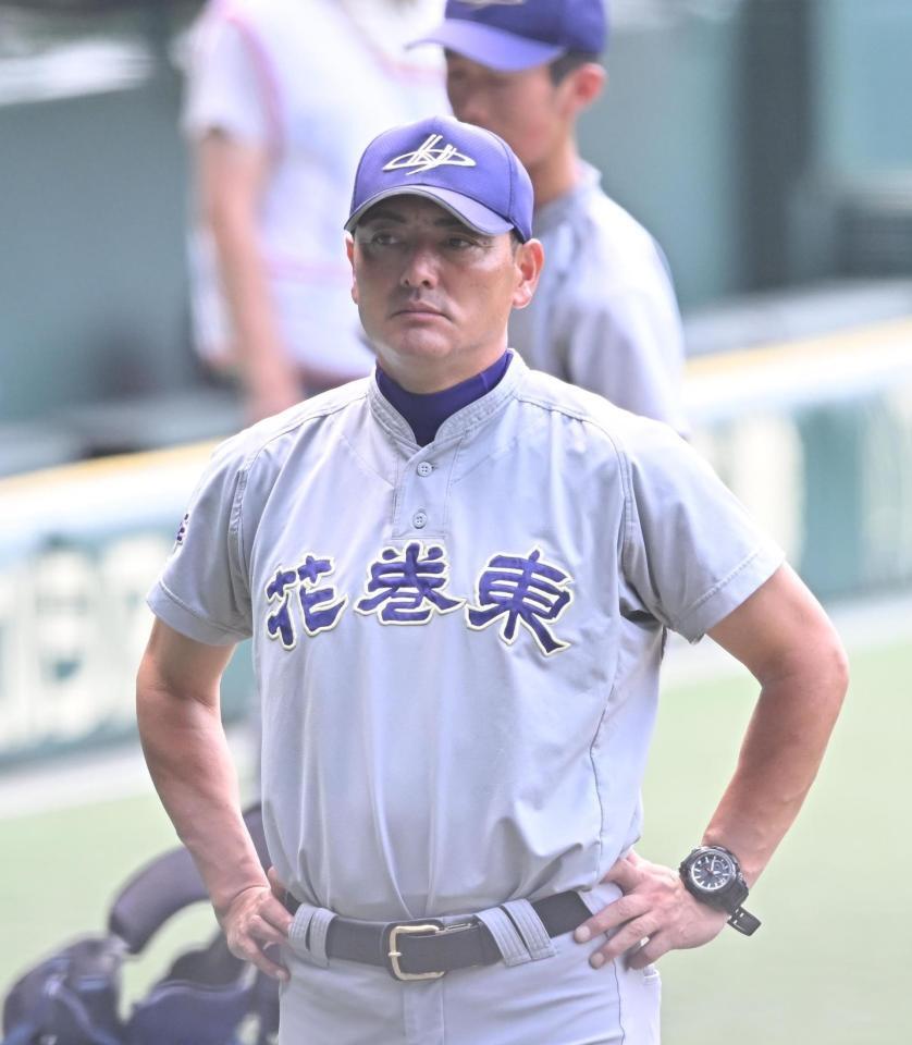 高校野球名将花巻東　佐々木洋監督　サイン色紙 花巻東硬式野球部、及び佐々木洋監督宛に祝電を頂きました