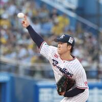 　ヤクルトの先発・吉村（撮影・佐々木彰尚）