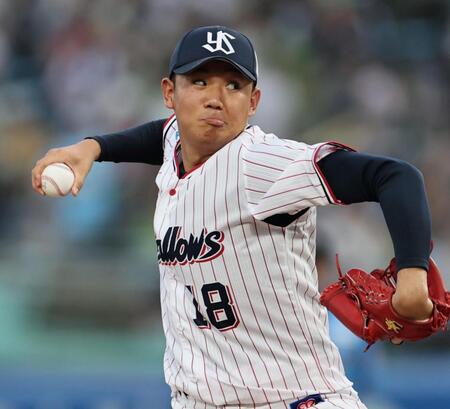 　先発し、投げ込む奥川（撮影・田中太一）