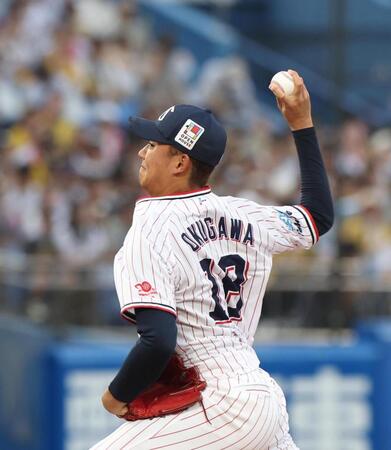 　先発の奥川（撮影・佐々木彰尚）