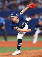 　９回、力投する山本拓（撮影・山口登）