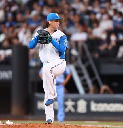 　８回、中継ぎとして登板した金村（撮影・中島達哉）