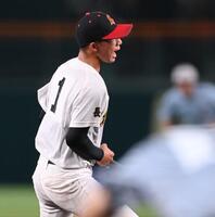 　小松大谷相手に完投勝利した創成館・森下翔太（撮影・西田忠信）