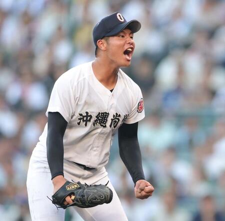 沖縄尚学　注目左腕の末吉が圧巻の３安打完封勝利！金足農から１４奪三振　１点を守り切る