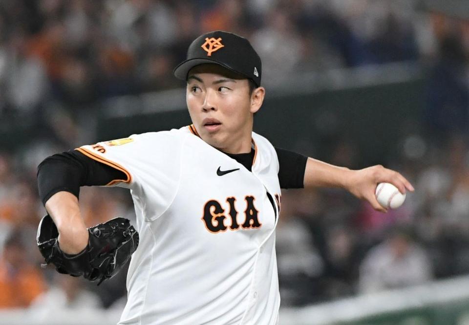 　プロ初の先発マウンドに立つ森田（撮影・佐藤厚）