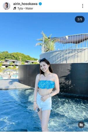 細川愛倫のインスタグラム（＠ａｉｒｉｎ＿ｈｏｓｏｋａｗａ）から