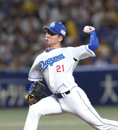 　先発し力投する金丸（撮影・北村雅宏）