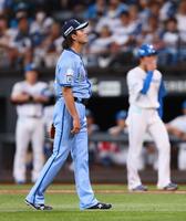 　２回、松本剛へ死球を与えた今井（撮影・中島達哉）