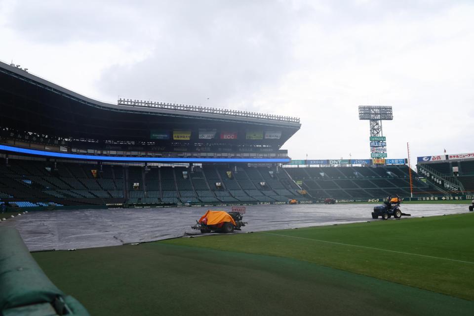 　悪天候が予想されるため、午前部が中止となった