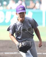 　ピンチを切り抜けほえる花巻東・萬谷