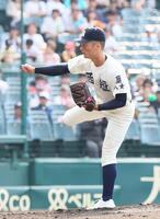 　先発し力投する西日本短大付・中野琉碧（撮影・石井剣太郎）