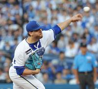 　巨人戦に先発するケイ（撮影・西岡正）