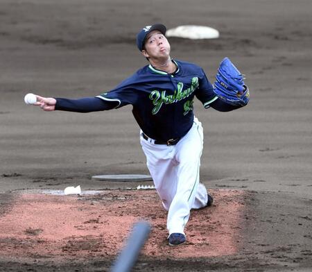 　西武打線に立ち向かう青柳（撮影・佐藤厚）