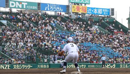 　東海大熊本星翔側のアルプス席（撮影・中田匡峻）