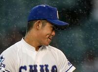 　日大三戦に先発し、４安打３失点で投げきった豊橋中央・高橋