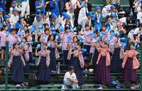 　声援を送る健大高崎の応援団（撮影・山口登）