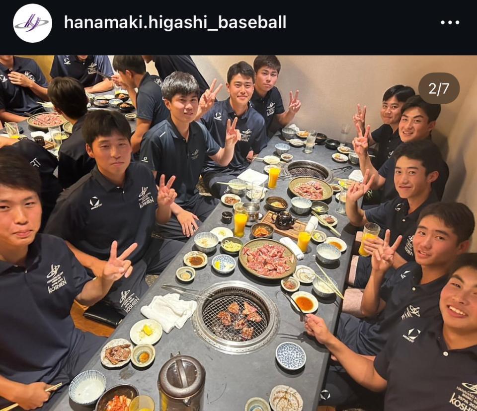 　花巻東高校硬式野球部の公式インスタグラム＠ｈａｎａｍａｋｉ．ｈｉｇａｓｈｉ＿ｂａｓｅｂａｌｌより
