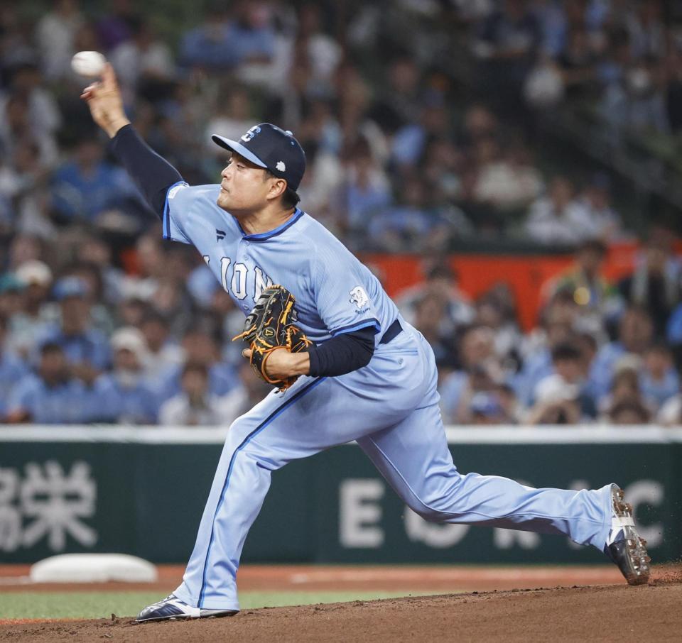 　ソフトバンク戦に先発した松本