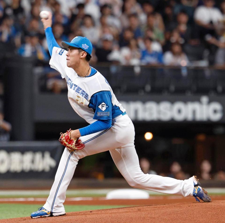 　ロッテ戦に先発した福島