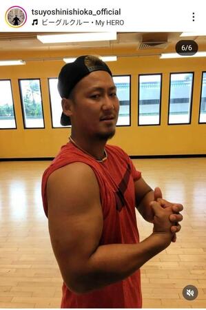 　西岡剛氏のインスタグラム（＠ｔｓｕｙｏｓｈｉｎｉｓｈｉｏｋａ＿ｏｆｆｉｃｉａｌ）から