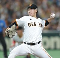 　阪神戦に先発する井上（撮影・西岡正）