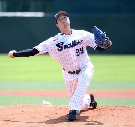 　イースタンの楽天戦に先発した青柳（撮影・佐藤厚）