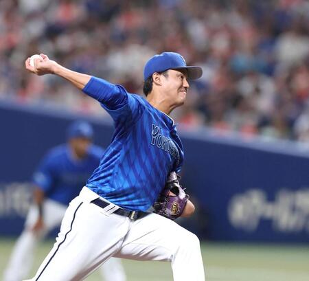 　先発し力投する藤浪（撮影・北村雅宏）