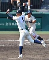 　５回、東洋大姫路・白鳥に中前適時打を許した西日本短大付・中野