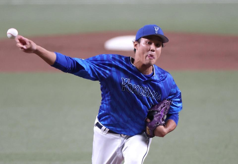 　先発し５安打１失点と好投を見せた藤浪（撮影・北村雅宏）