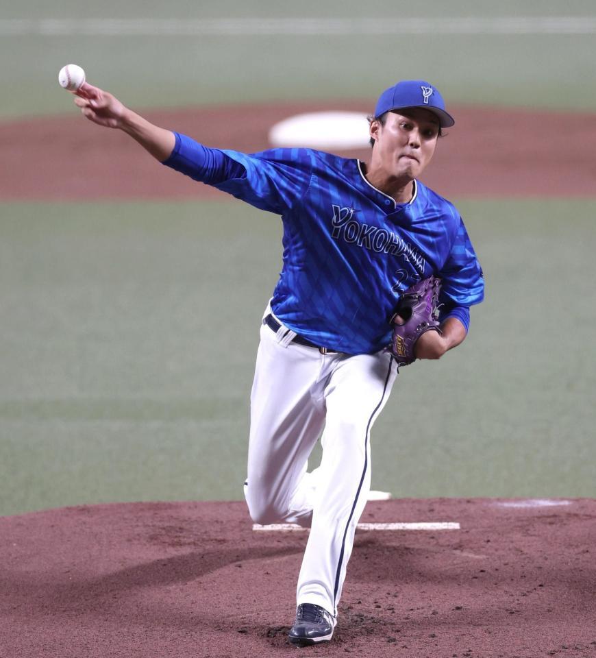 　先発し力投する藤浪（撮影・北村雅宏）