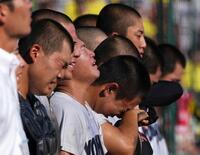 　県岐阜商に敗れた横浜ナイン＝１９日