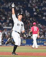 ロッテ・山口 NPBタイ記録の5打席連続本塁打はならず 4打席目は