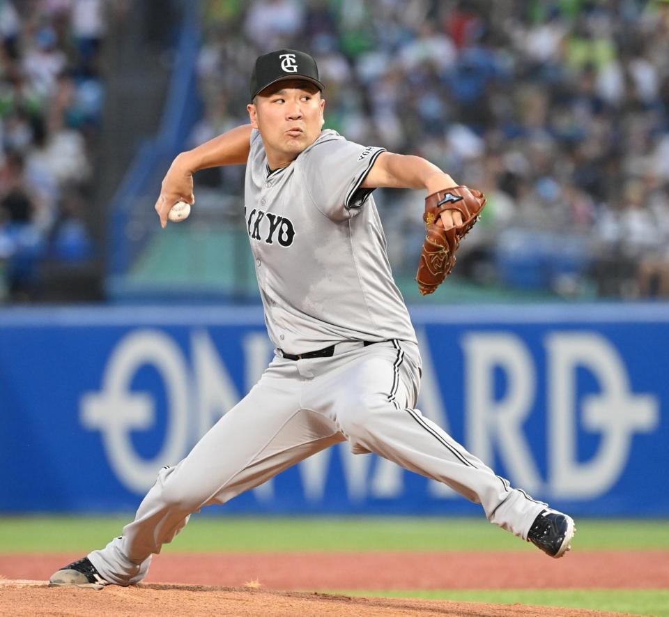 　ヤクルト戦に先発した田中将