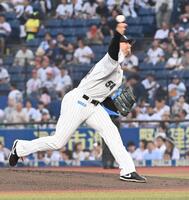 　好投する先発のボス（撮影・持木克友）