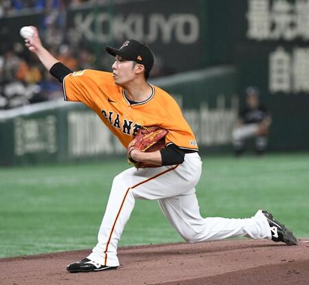 　ＤｅＮＡ打線に立ち向かう赤星（撮影・佐藤厚）