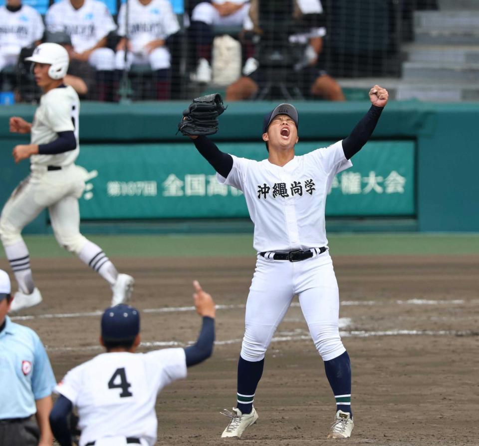 沖縄尚学　2019-1 M 沖尚、27度目のベスト4 1年生左腕の末吉が準々決勝完投【沖縄県