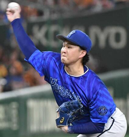 　巨人打線を相手に力投する竹田（撮影・佐藤厚）