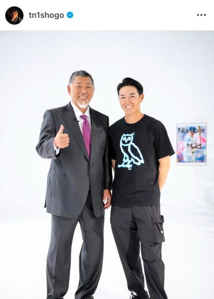 　清原和博氏と正吾さん。２４年８月８日付の正吾さんのインスタグラム＠ｔｎ１ｓｈｏｇｏより