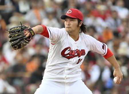 　巨人戦に先発した広島・床田＝マツダ