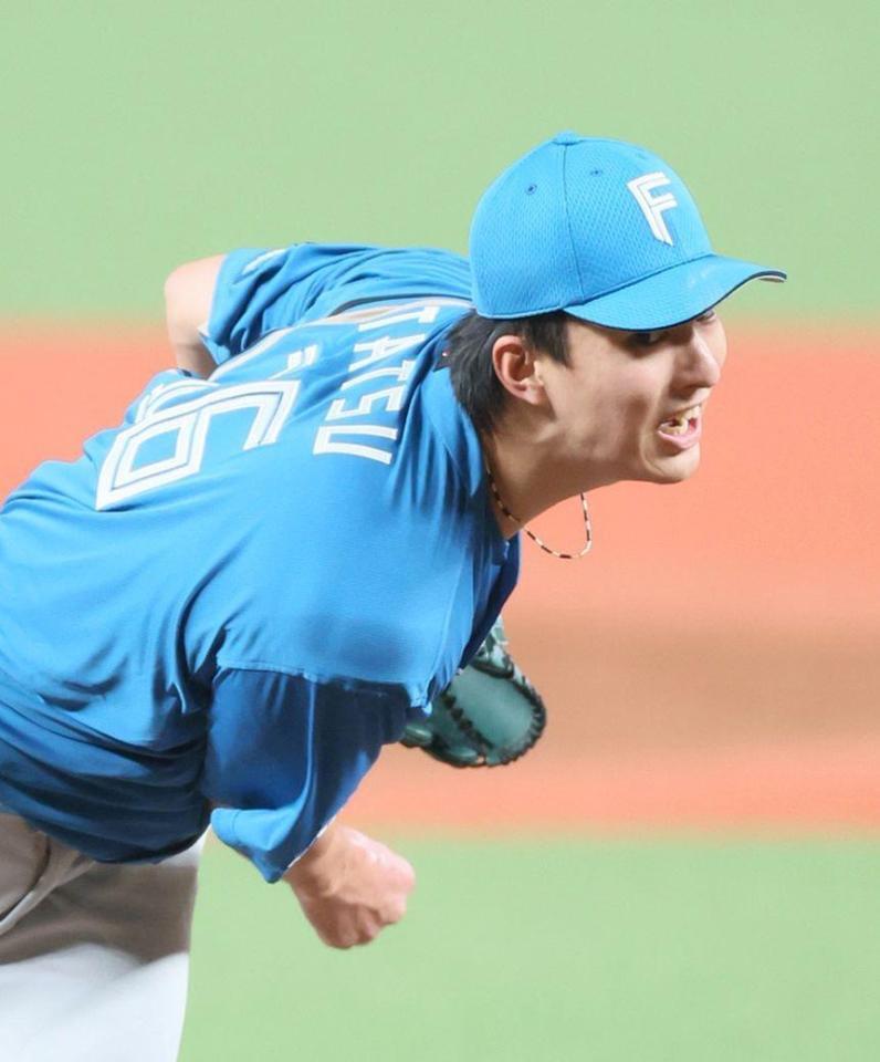 　先発し力投する達（撮影・石井剣太郎）