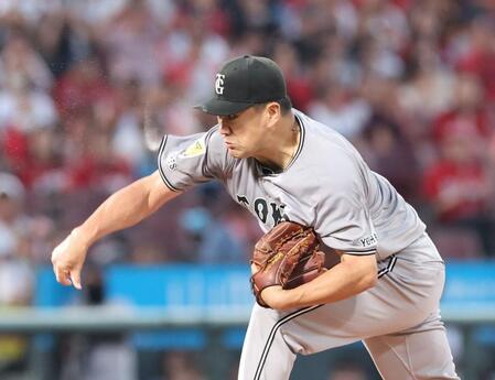 　先発し力投する田中将（撮影・市尻達拡）