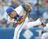 　阪神戦に先発した森唯（撮影・西岡正）