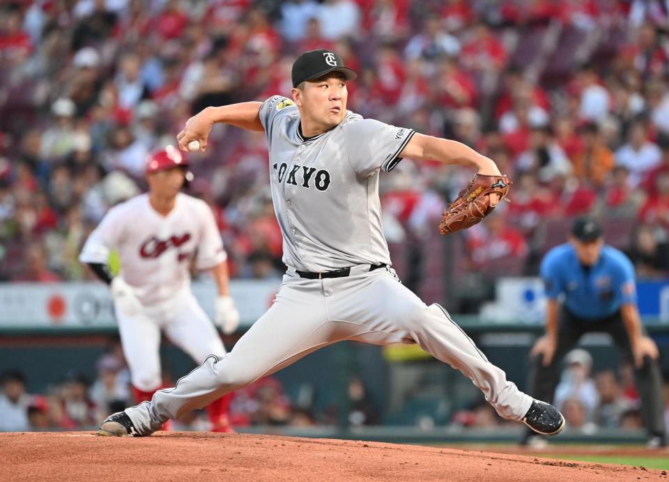 　広島戦に先発した田中将