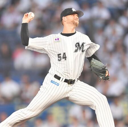 　力投するボス（撮影・開出牧）